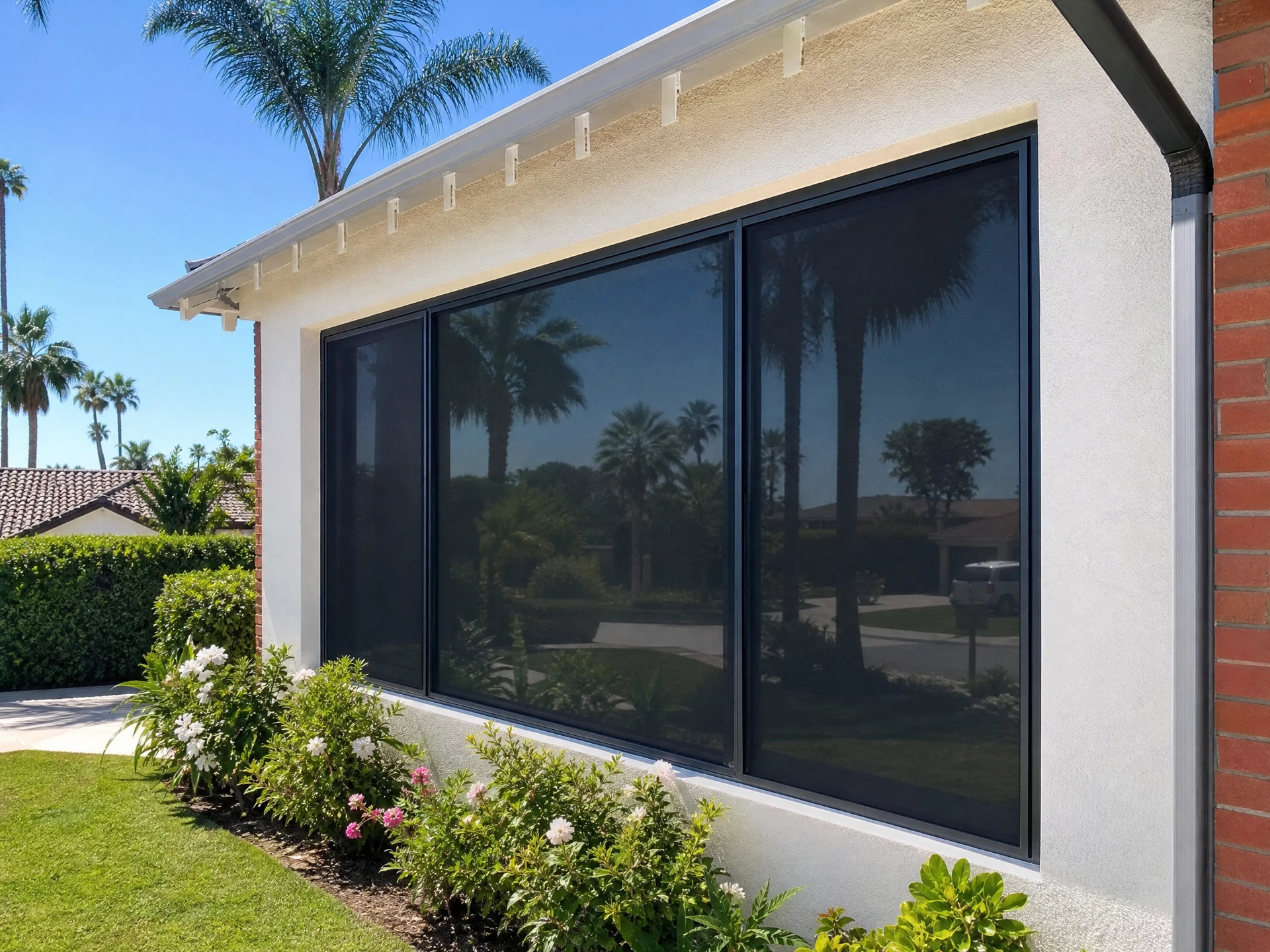 Solar Screen Installation. example